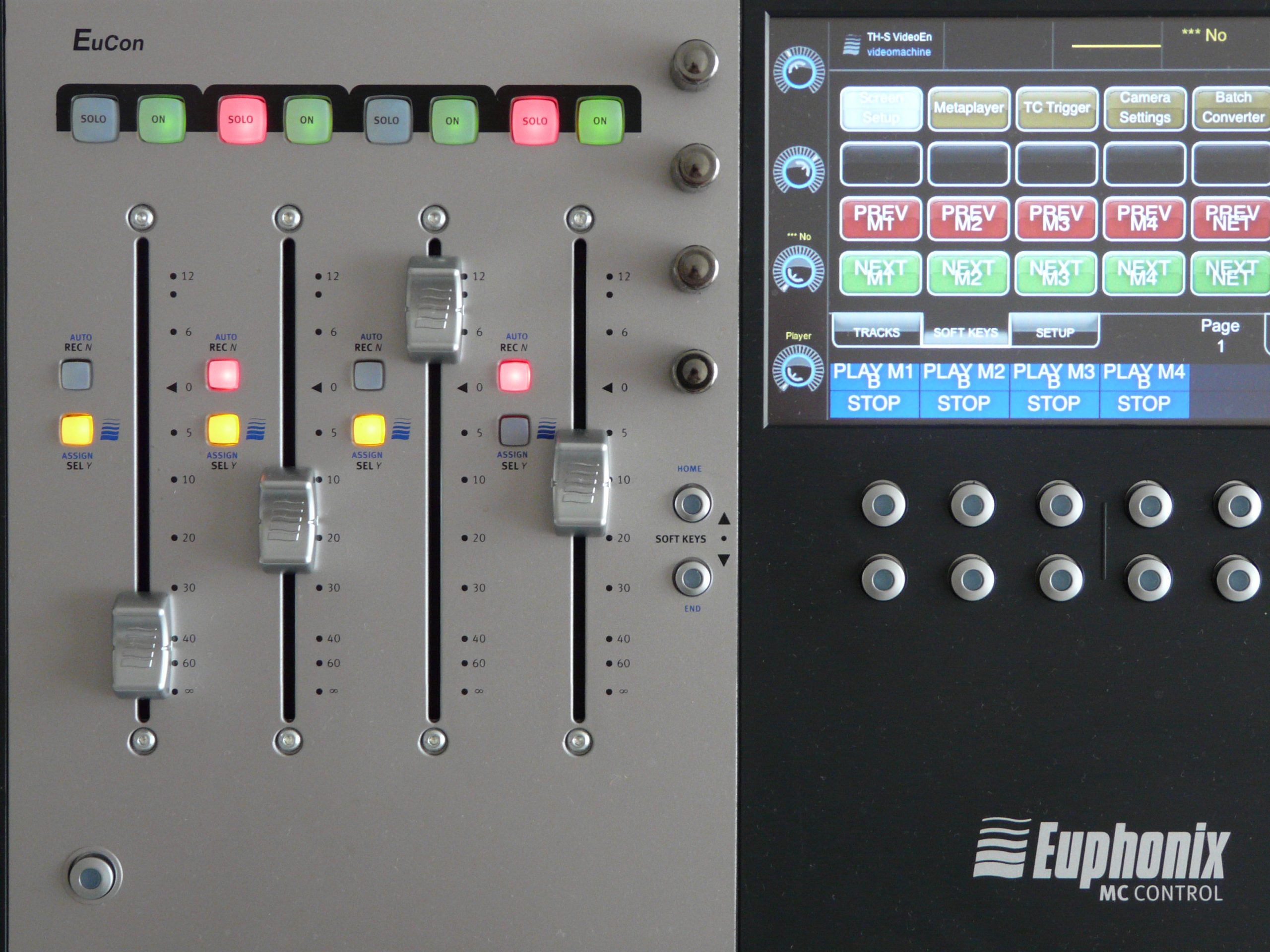 Remote Bedienoberfläche für Audio Workstation